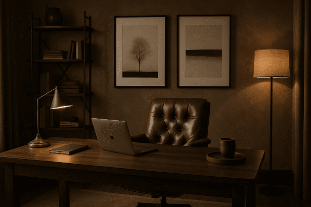 The Allure of an Abercrombie & Fitch Home Office