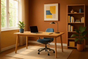 interior design of home office