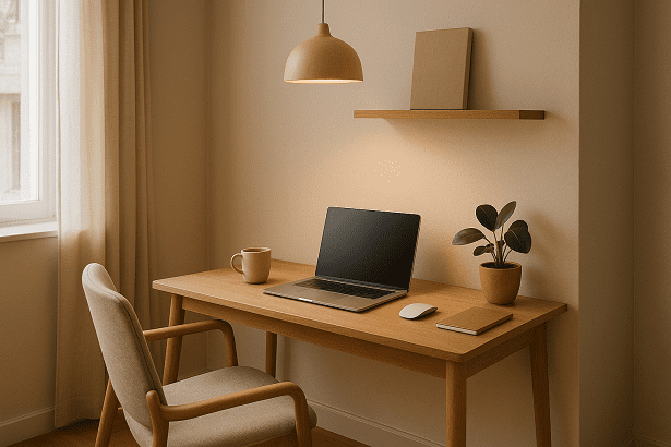 A visual of small desks for home office