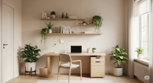 Ergonomic design Floating Desk Organizer Shelves