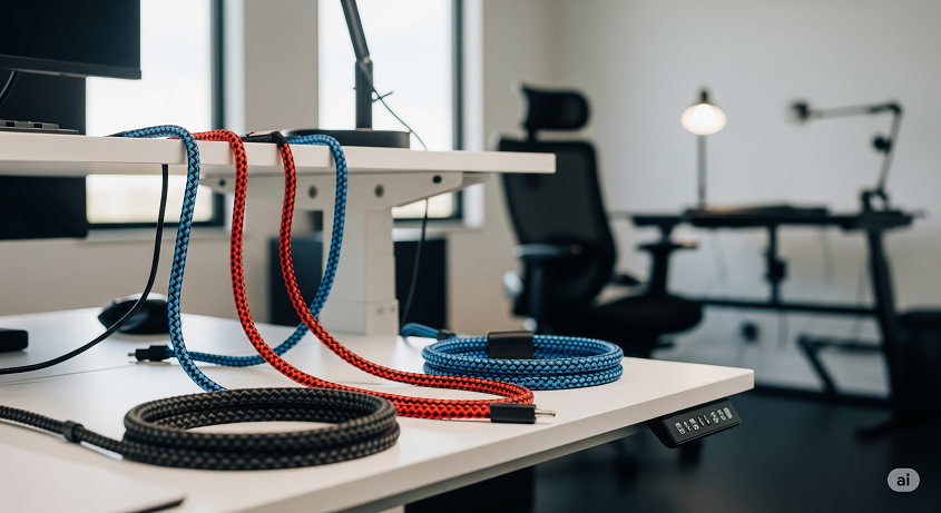 Ergonomic Braided Cable Sleeves Aesthetic