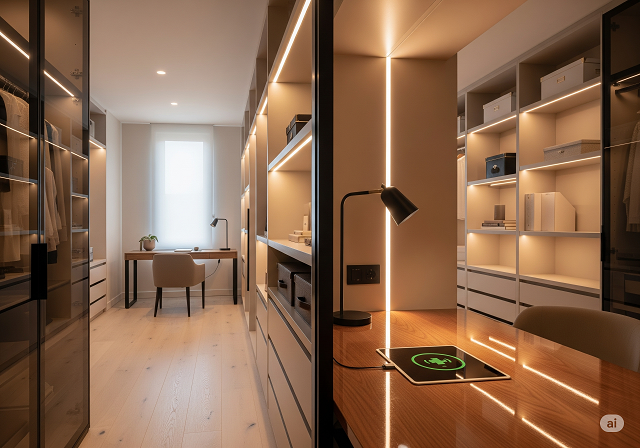 Closet Office with Hidden Tech: a sample visual