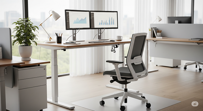 Ergonomic Desk Height Calculator- a visual guide