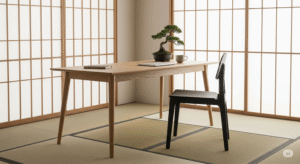 Calm Japanese-Inspired Minimalist Desks
