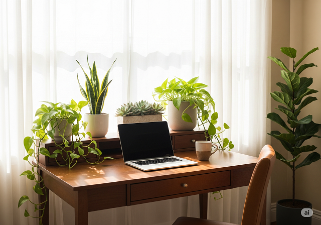 Plant Styling for Different Desk Sizes