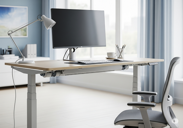 Standing Desks with Integrated Cable Routing
