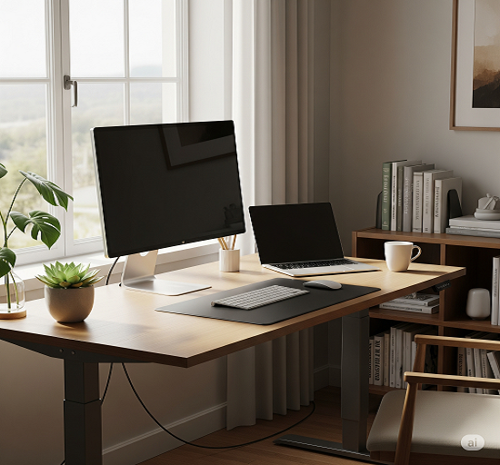 ergonomic Zero Clutter Desk Setup Ideas